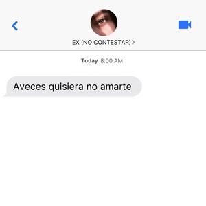 AVECES QUISIERA NO AMARTE