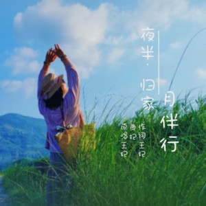 夜半归家月伴行
