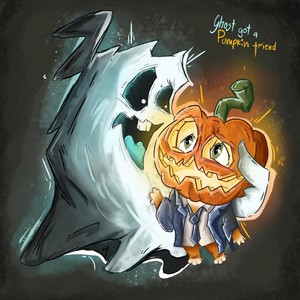 Ghost got a Pumpkin Friend