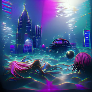 under the water