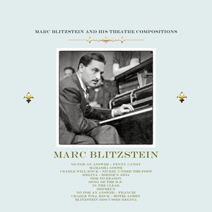 Marc Blitzstein and His Theatre Compositions