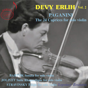 Devy Erlih - 24 Caprices for Solo Violin, Op. 1, MS 25 - 24 Caprices for Solo Violin, Op. 1, MS 25: No. 15 in E Minor. Posato