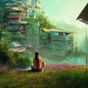 辽远的天空，仿佛伸手就能触碰到