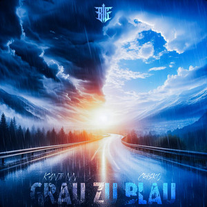 Grau zu Blau