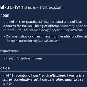 Altruism (Explicit)