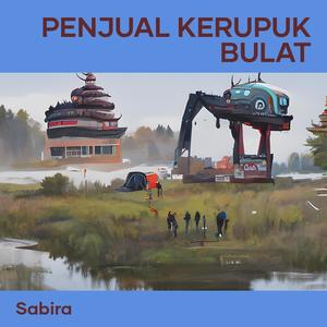 Penjual kerupuk bulat