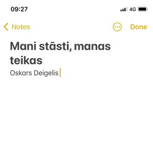 Mani Stāsti, Manas Teikas