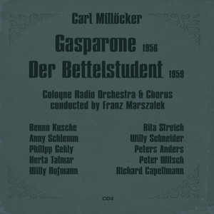 Carl Millöcker: Gasparone (1956) , Der Bettelstudent (1959) , Volume 2