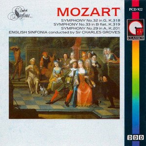 Mozart Symphonies Nos. 32, 33 & 29