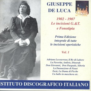 Opera Arias (Baritone) : Luca, Giuseppe De - Cilea, F. / Massenet, J. / Donizetti, G. / Verdi, G. / Thomas, A. (Opera Highlights, Vol. 1)