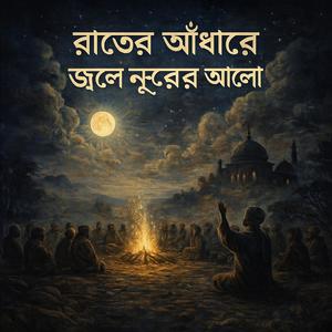 রাতের আঁধারে জ্বলে নূরের আলো