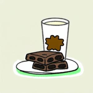 brownies and milk (Explicit)