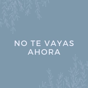 No Te Vayas Ahora