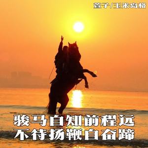 骏马自知前程远 不待扬鞭自奋蹄