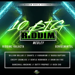 10 Big Riddim Medley: Billion Dollar / Chants / Vibranium / Ragga Rapture / Creepy Crawlies / Gentle Reminder / Drum on Fire / Dancehall Machine / Dutty Prophet / Kick Evo