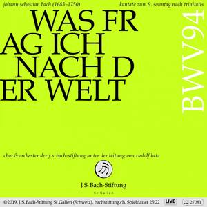 Was frag ich nach der Welt, BWV 94: VI. Arie (Tenor) - Die Welt kann ihre Lust und Freud