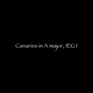 Canaries in A major, IEG 1