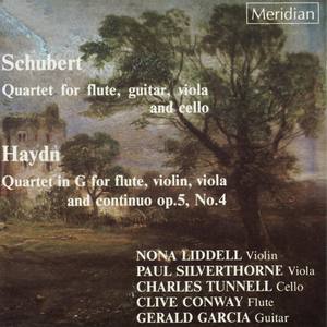 Schubert: Quartet for Flute, Guitar, Viola and Cello / Haydn: Quartet No. 4 in G for Flute, Violin,