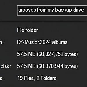 grooves from my backup drive