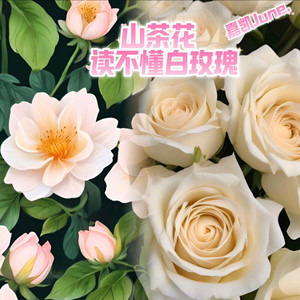 山茶花读不懂白玫瑰