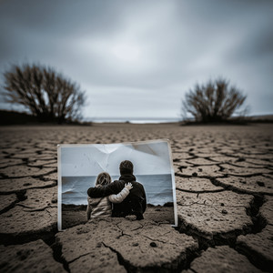 Sur des photos fanées