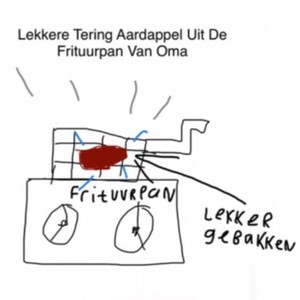 lekkere tering aardappel uit de frituurpan van je oma