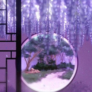 雪落在先生肩上