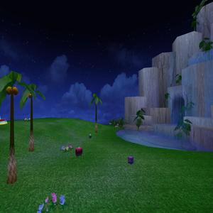 night at the chao garden.