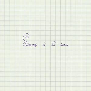 Sirop à l’eau