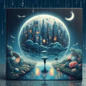 White Background Rain Noise 2