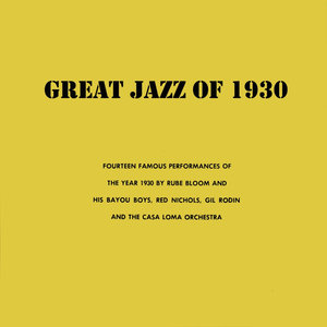 Great Jazz Of 1930