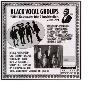 Black Vocal Groups Vol. 10 (c.1919-1929)