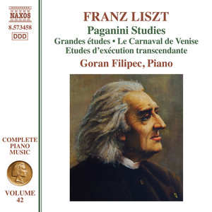 LISZT, F.: Grandes études de Paganini / 6 Etudes d'exécution transcendante d'après Paganini (Filipec) [Liszt Complete Piano Music, Vol. 42]