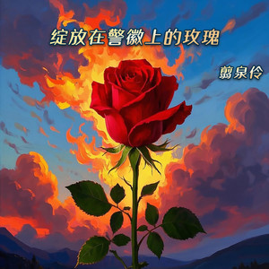 绽放在警徽上的玫瑰