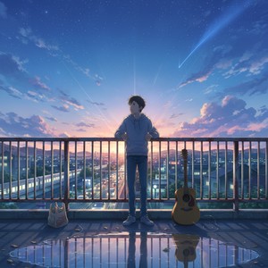 群青と茜色が混ざる境界線の向こうへ