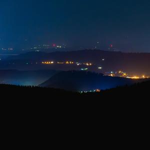 night in the mountains