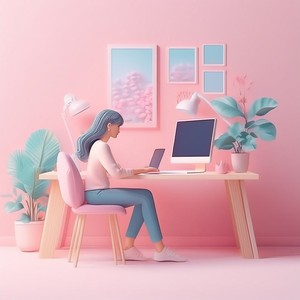 Calma Firme Detrás Del Trabajo En Progreso