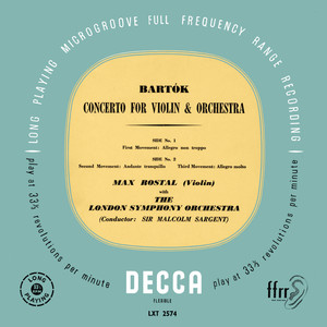 Violin Concerto No. 2, Sz. 112 - Bartók: Violin Concerto No. 2, Sz. 112: I. Allegro non troppo