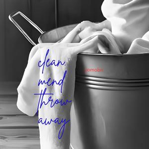 clean mend throw away (white socks)