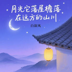 月光它落屋檐落在远方的山川