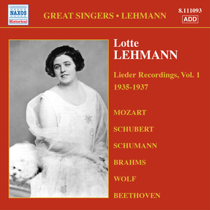 LEHMANN, Lotte: Lieder Recordings, Vol. 1 (1935-1937)