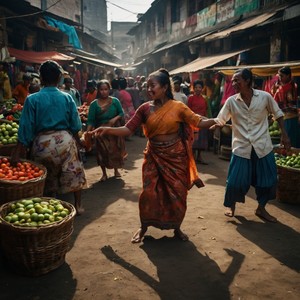 Keramaian ditengah Pasar