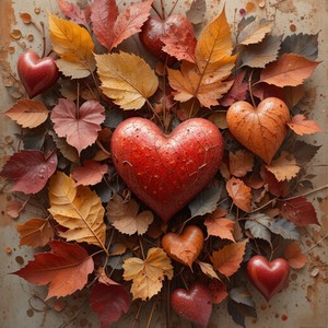 Falling Leaves and Hearts