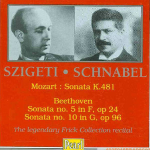 Mozart: Sonata, K. 481; Beethoven: Sonatas, Nos. 5 & 10, Op. 24 & 96