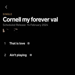 Cornell My Forever Val (Explicit)