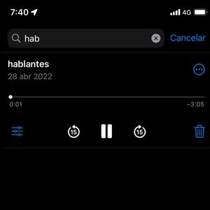 hablantes (nota de voz)