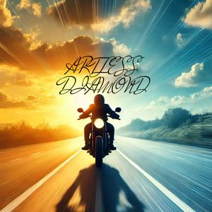 Sun high, bright blue sky, riding into the night