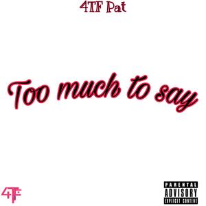 Too much to say (Explicit)