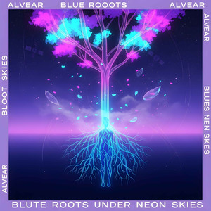 Blue Roots Under Neon Skies