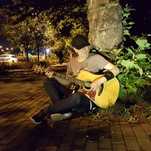 夜空中的翅膀